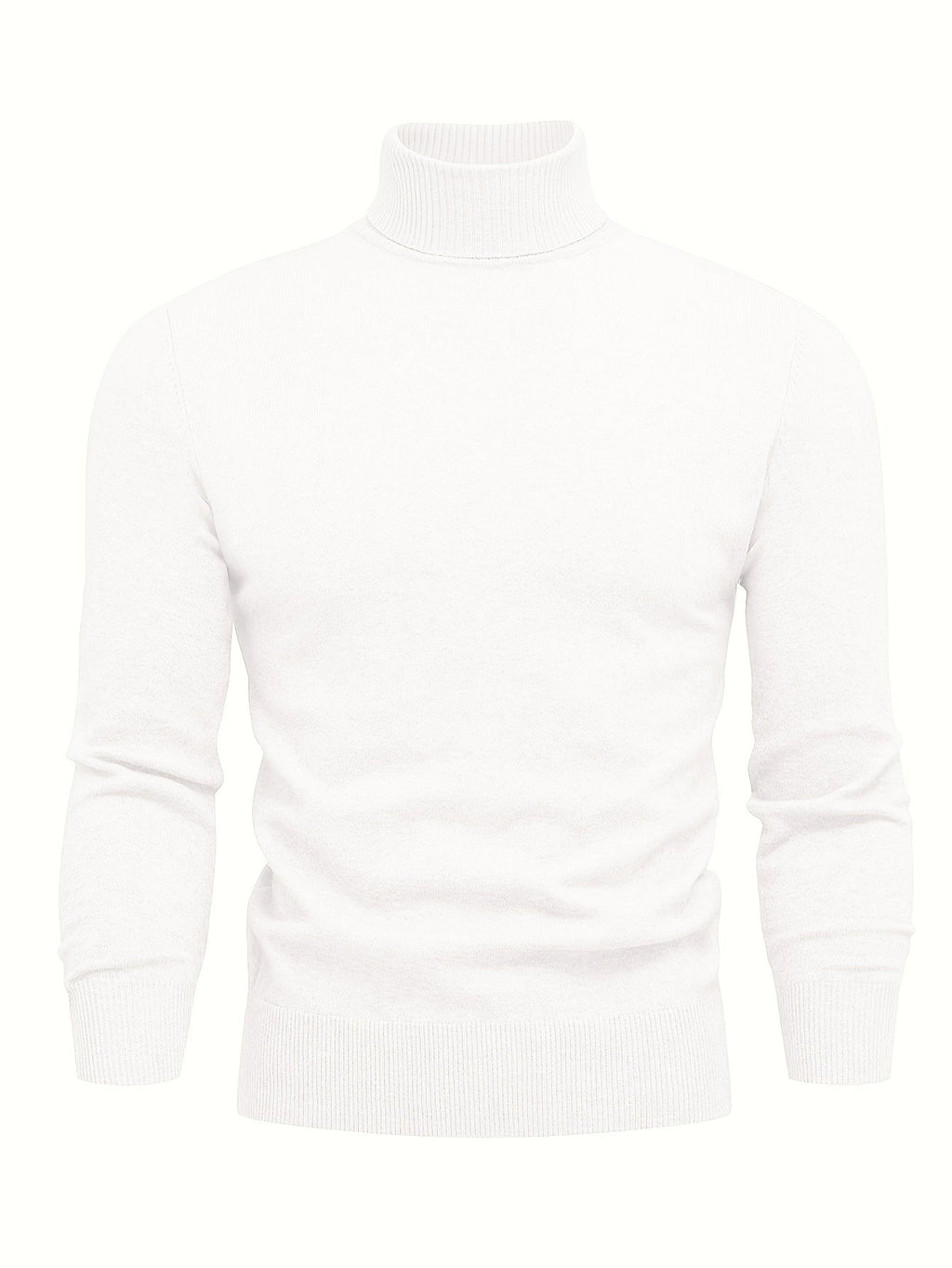 Homme Pull Roulé Côtelé