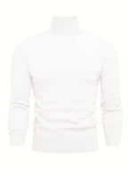 Homme Pull Roulé Côtelé