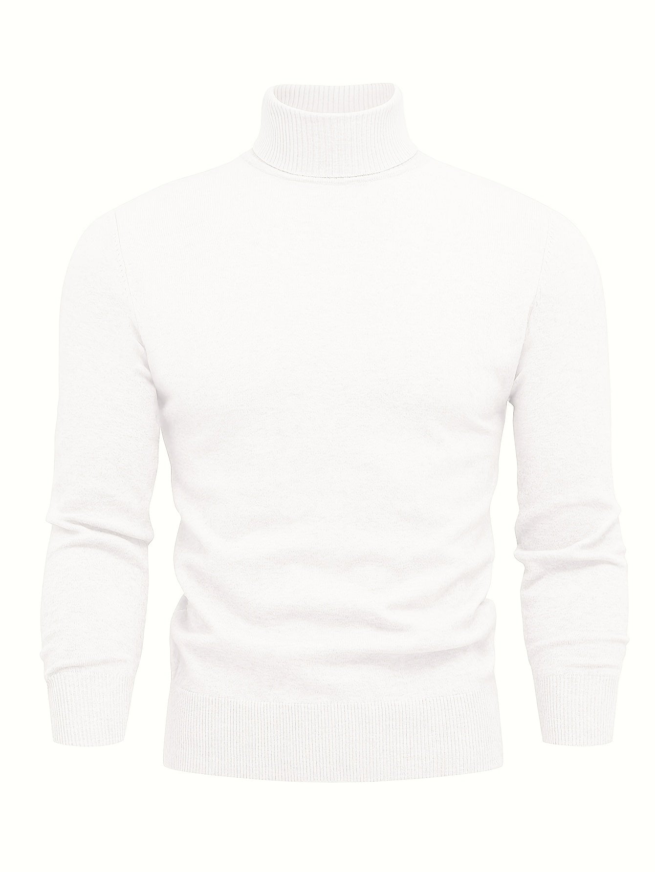 Homme Pull Roulé Côtelé