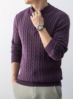 Homme Pull Montant Zippé