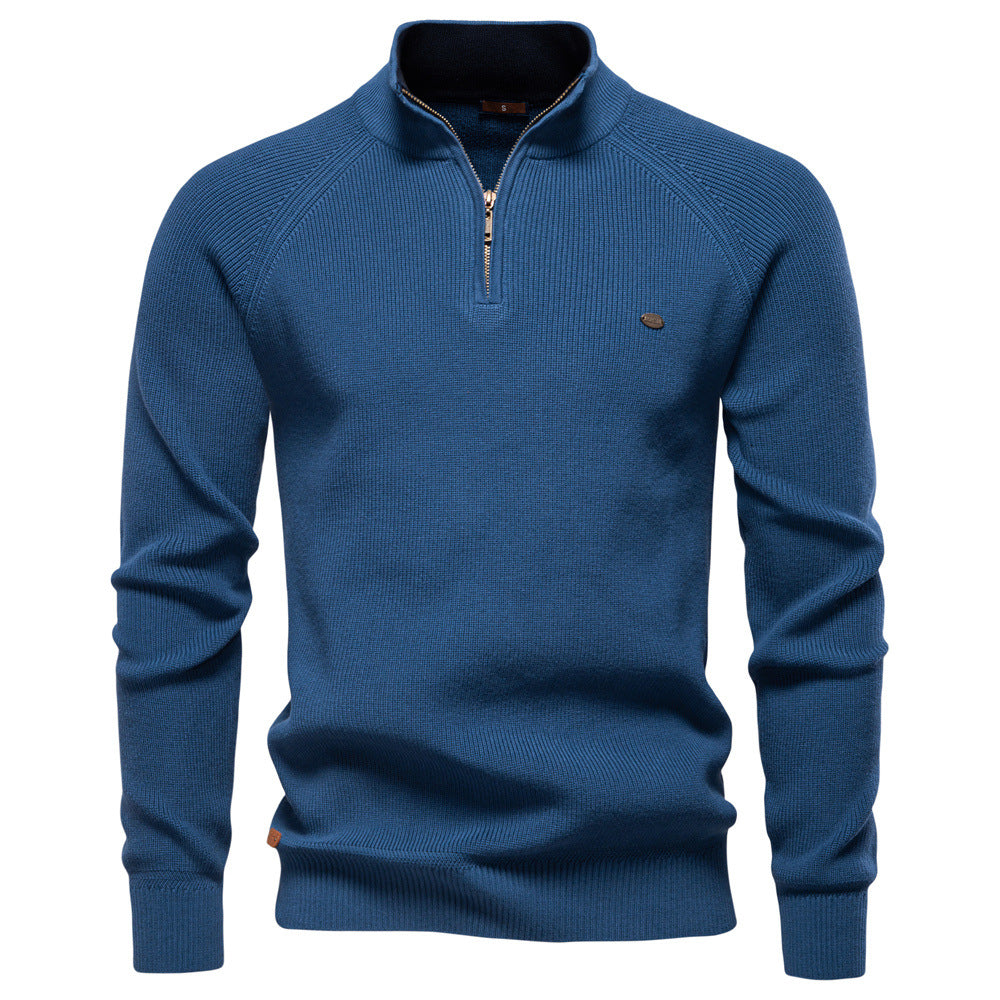 Homme Pull Zippé Montant