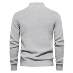 Pull Col Montant Zippé Manches Longues Pour Homme