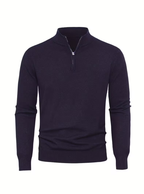 Homme Pull Montant Côtelé