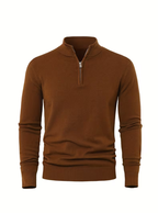 Homme Pull Montant Côtelé