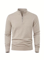 Homme Pull Montant Côtelé