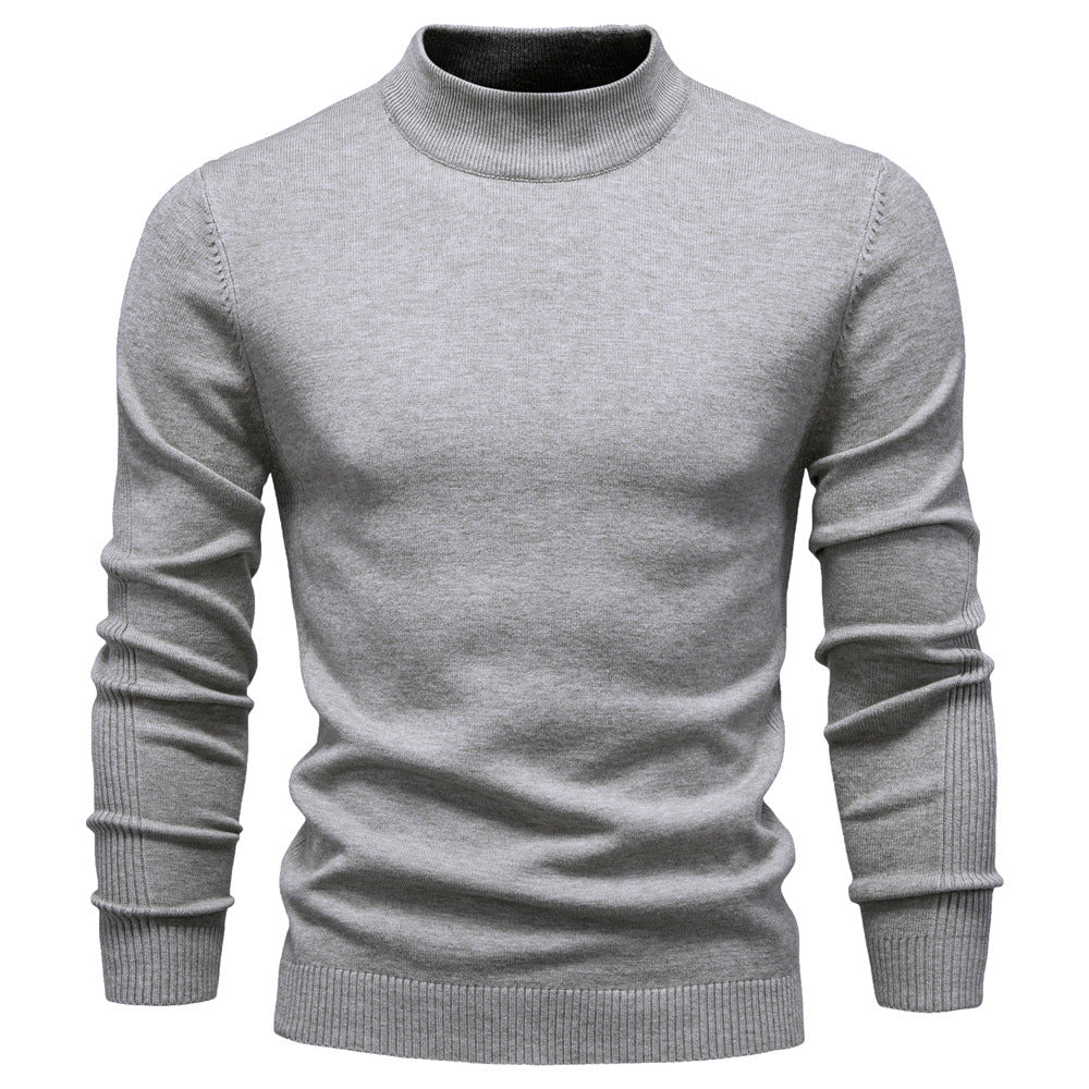 Homme Pull Col Montant