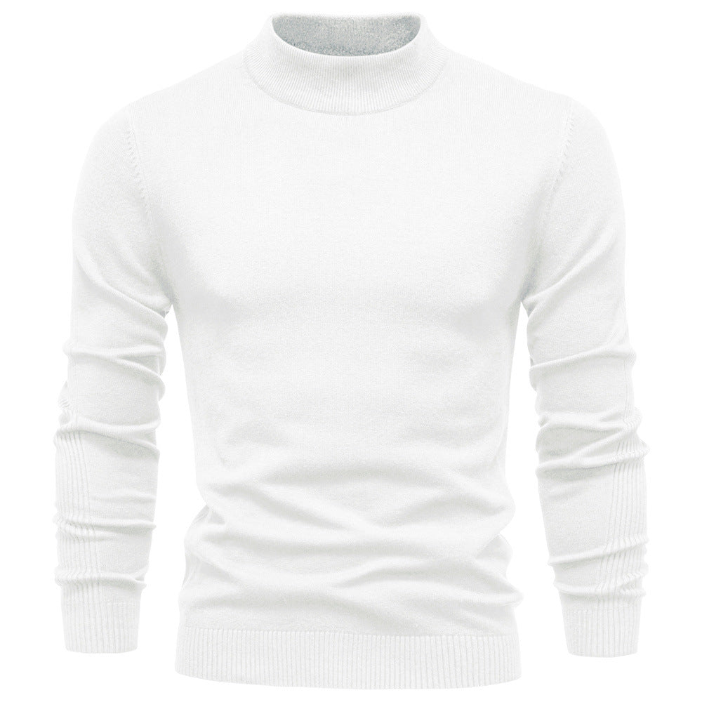Homme Pull Col Montant