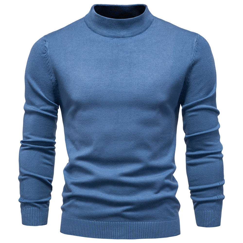 Homme Pull Col Montant