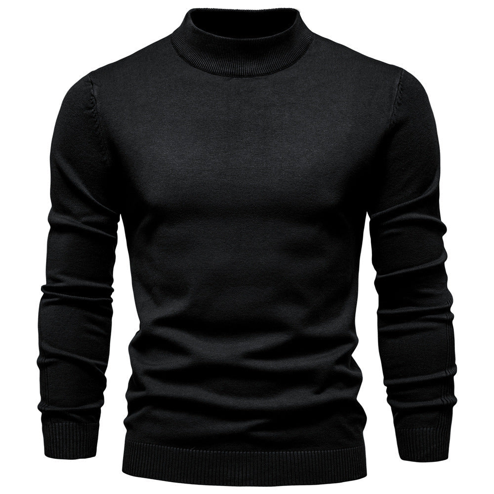 Homme Pull Col Montant