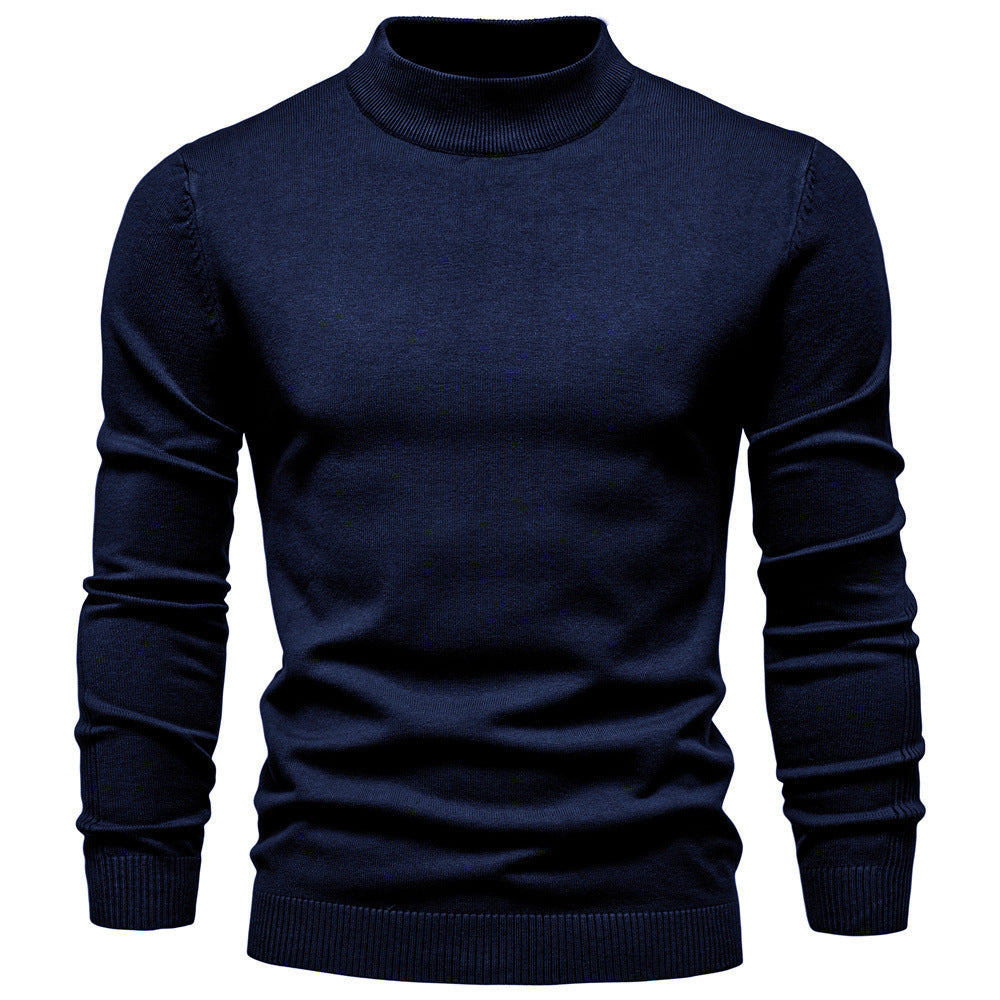 Homme Pull Col Montant