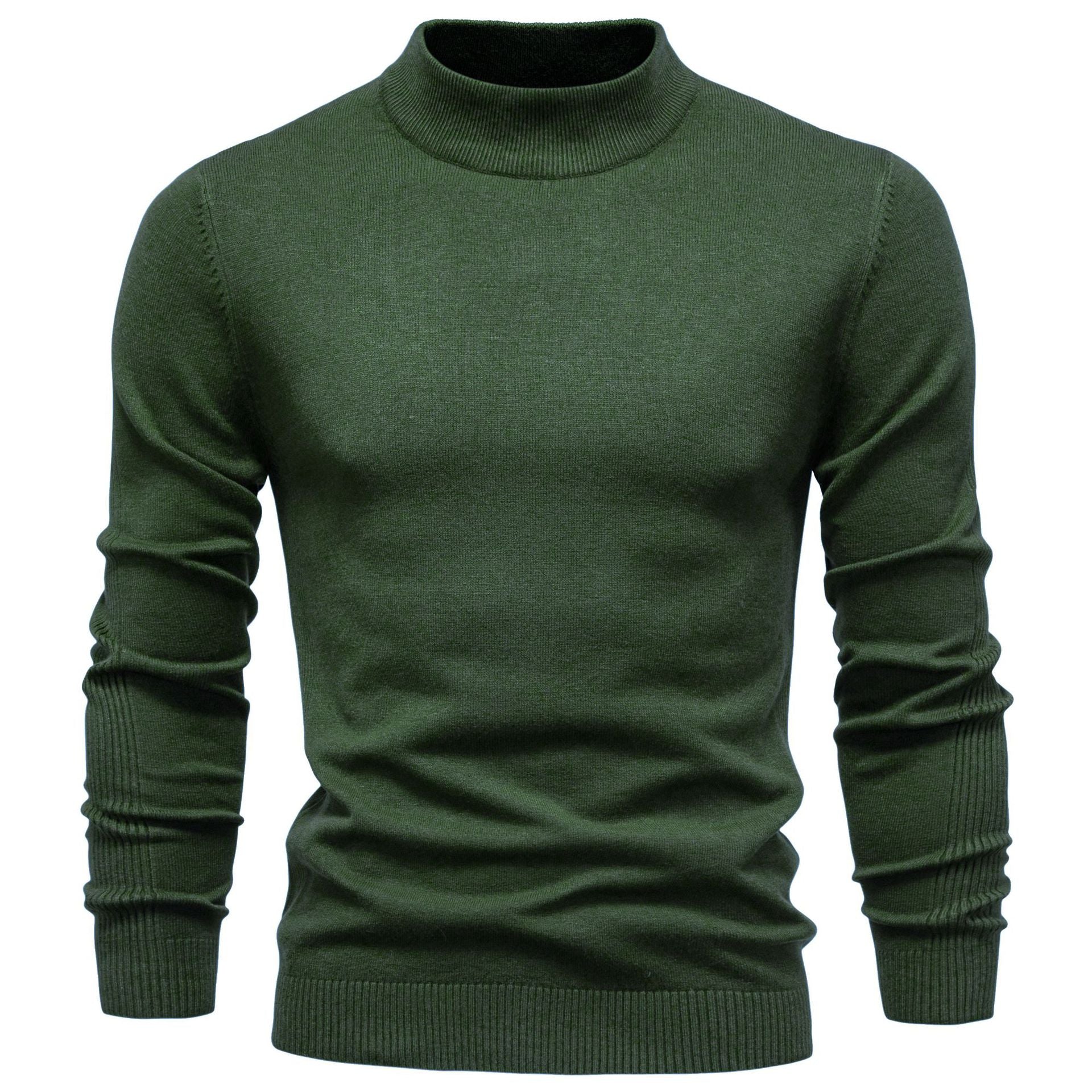 Homme Pull Col Montant