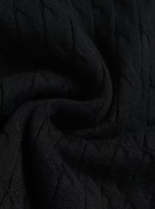 Pull Col Polo Manches Longues Bords Côtelés Pour Homme