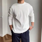 Homme Pull Rond Texturé