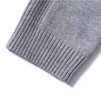 Pull Col Roulé Manches Longues Bords Côtelés Pour Homme