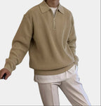 Homme Pull Demi-Zip Maille
