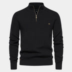 Homme Pull Montant Demi-Zip
