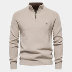 Homme Pull Montant Demi-Zip