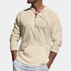 Pull À Capuche Cordon de Serrage Manches Longues Poches Pour Homme