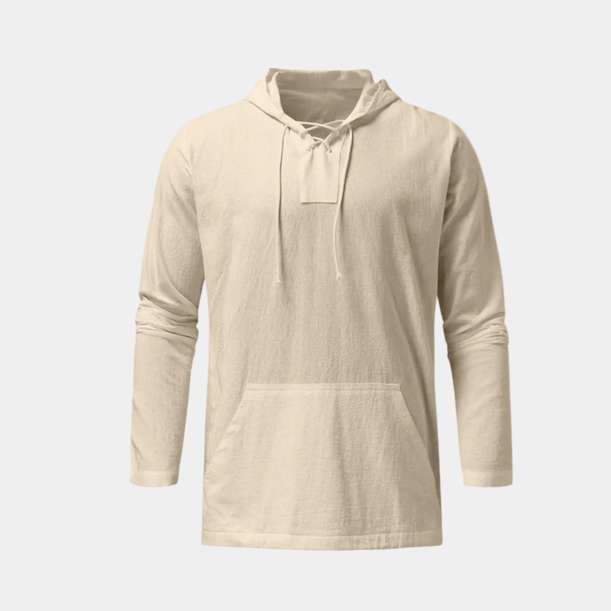 Pull À Capuche Cordon de Serrage Manches Longues Poches Pour Homme