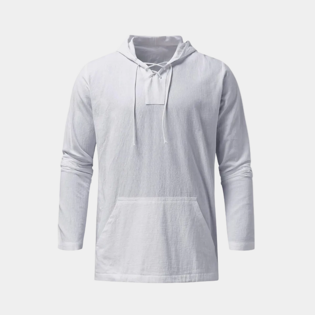 Homme Pull Capuche Cordon