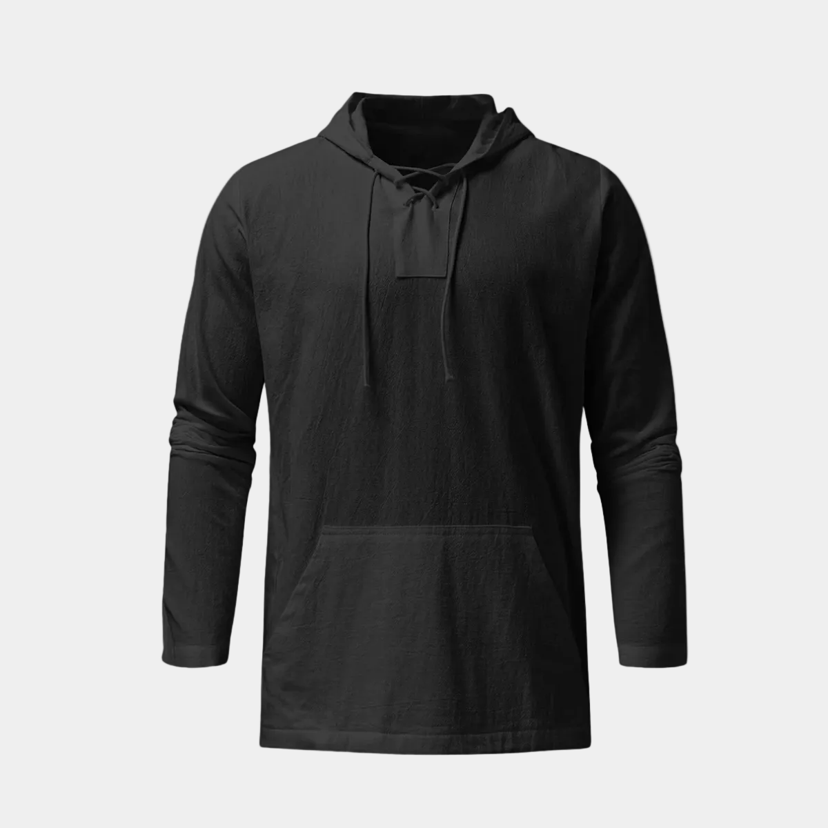 Homme Pull Capuche Cordon