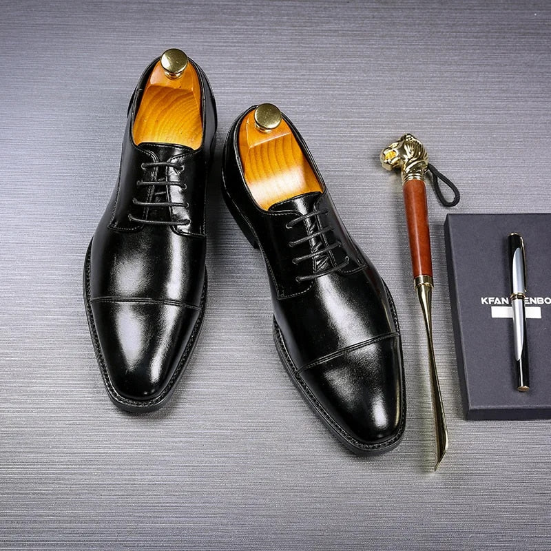 Richelieus Bout Droit À Lacets Coupe Longue Pour Homme