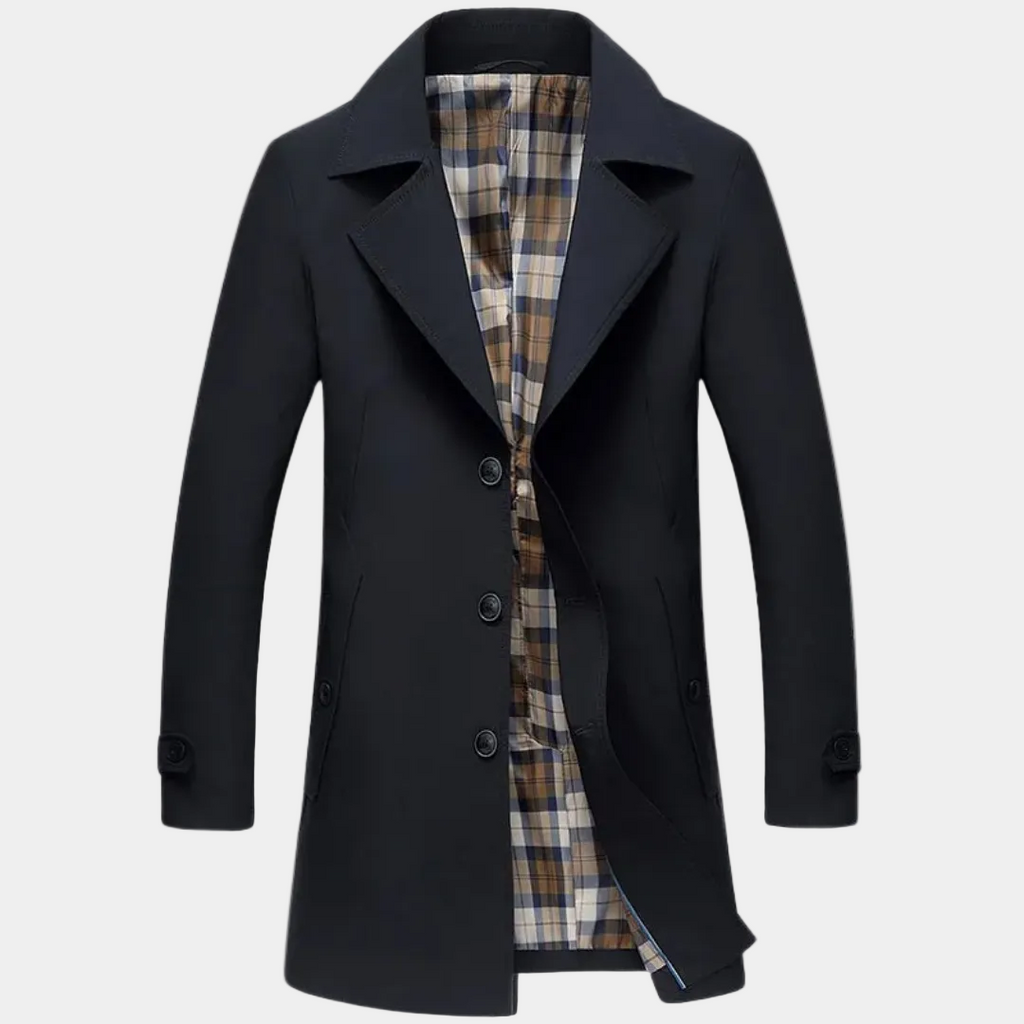 Homme Trench Carreaux