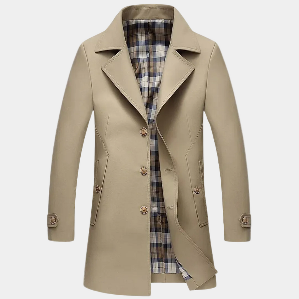Homme Trench Carreaux