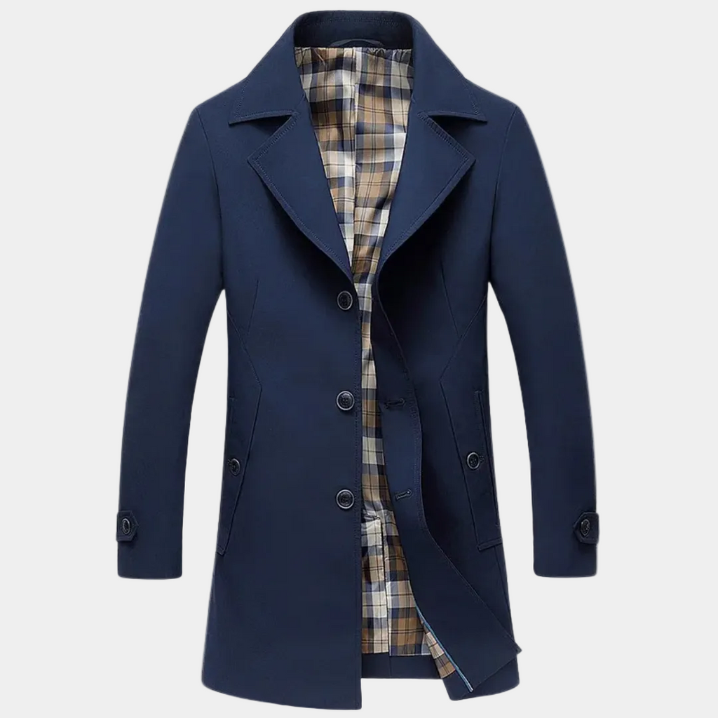 Homme Trench Carreaux