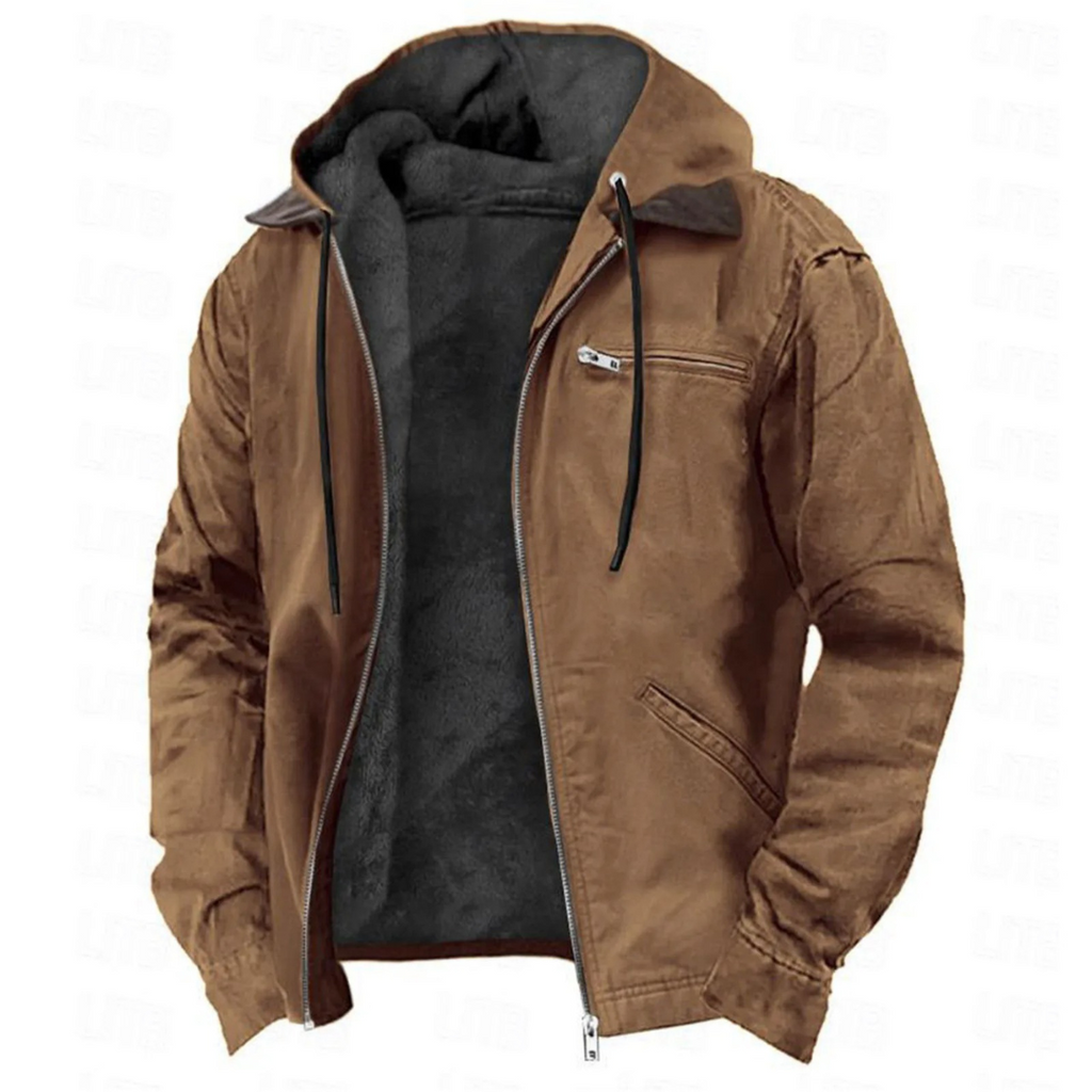 Homme Veste Capuche Doublée