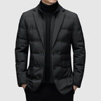 Veste Matelassée Boutonnée Manches Longues Pour Homme