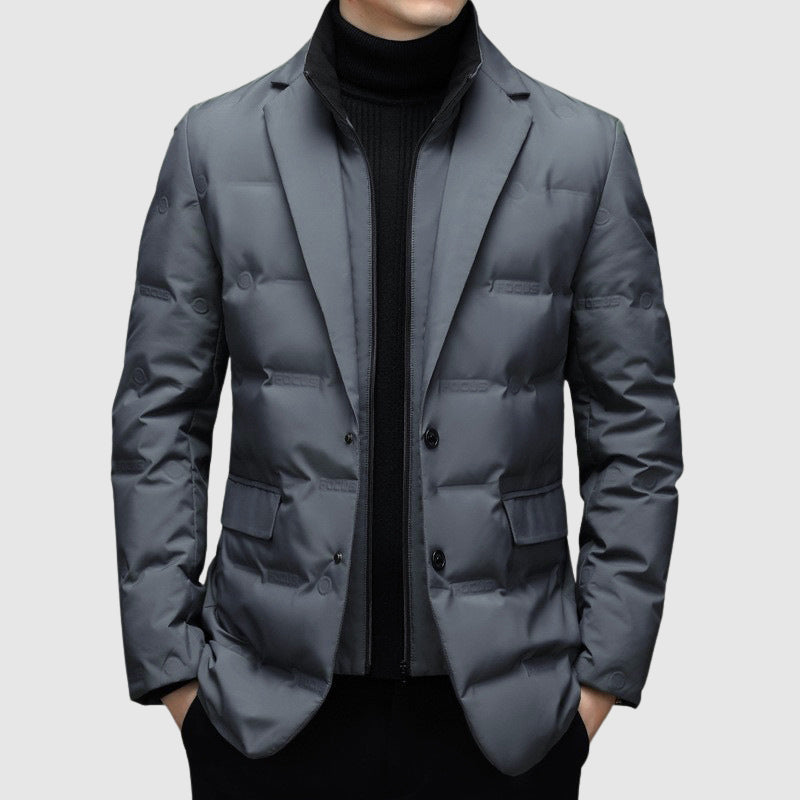 Homme Veste Matelassée Boutonnée
