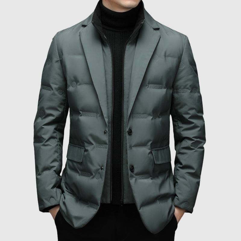 Homme Veste Matelassée Boutonnée