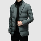 Veste Matelassée Boutonnée Manches Longues Pour Homme