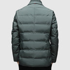 Veste Matelassée Boutonnée Manches Longues Pour Homme