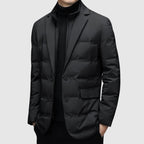 Veste Matelassée Boutonnée Manches Longues Pour Homme