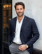 Homme Blazer Texturé