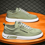 Baskets Aspect Cuir Pour Homme