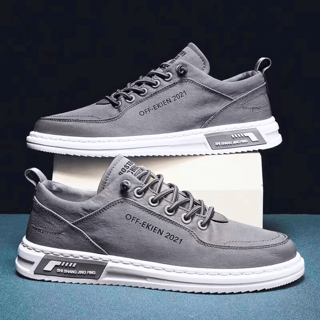Homme Baskets Basses Cuir