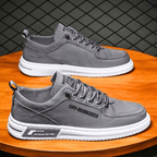 Baskets Aspect Cuir Pour Homme