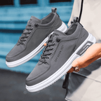 Baskets Aspect Cuir Pour Homme