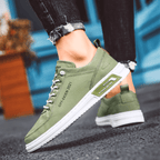 Baskets Aspect Cuir Pour Homme