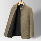 Veste Aspect Lainage Matelassé Pour Homme