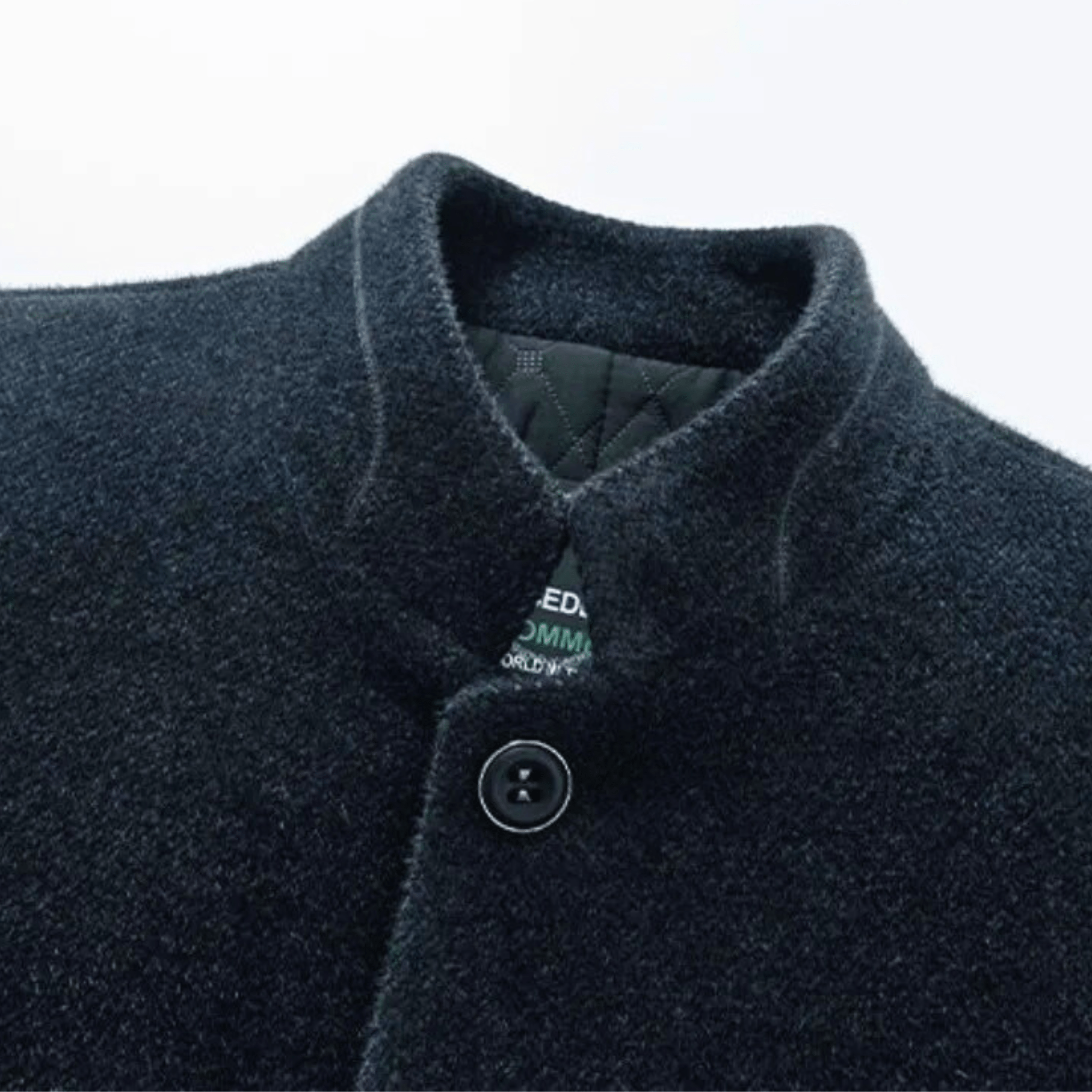 Veste Aspect Lainage Matelassé Pour Homme