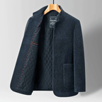 Homme Veste Lainage Matelassée